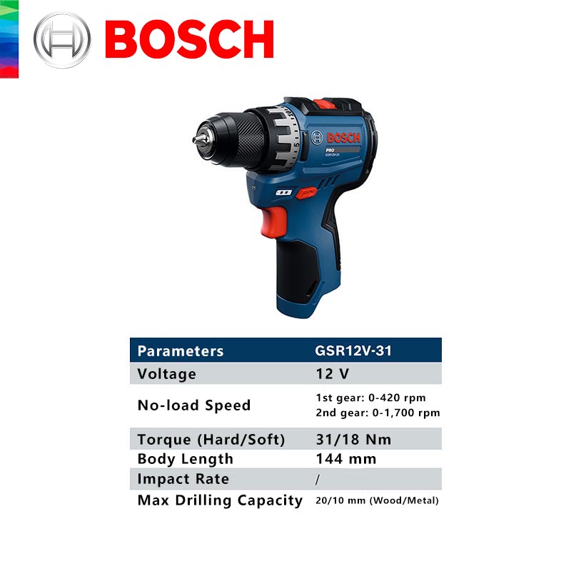 BOSCH GSR 12V-31 프로페셔널 무선 드릴 드 - Power Drill Cordless 리뷰 및 가격