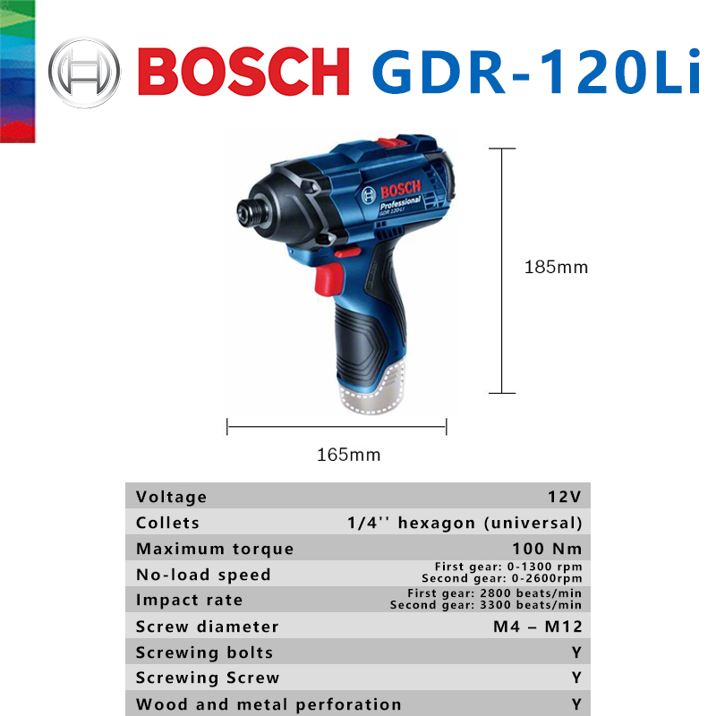 보쉬 정품 GDR 120-LI 충전식 무선 임팩트 렌치 - Power Drill Cordless 리뷰 및 가격