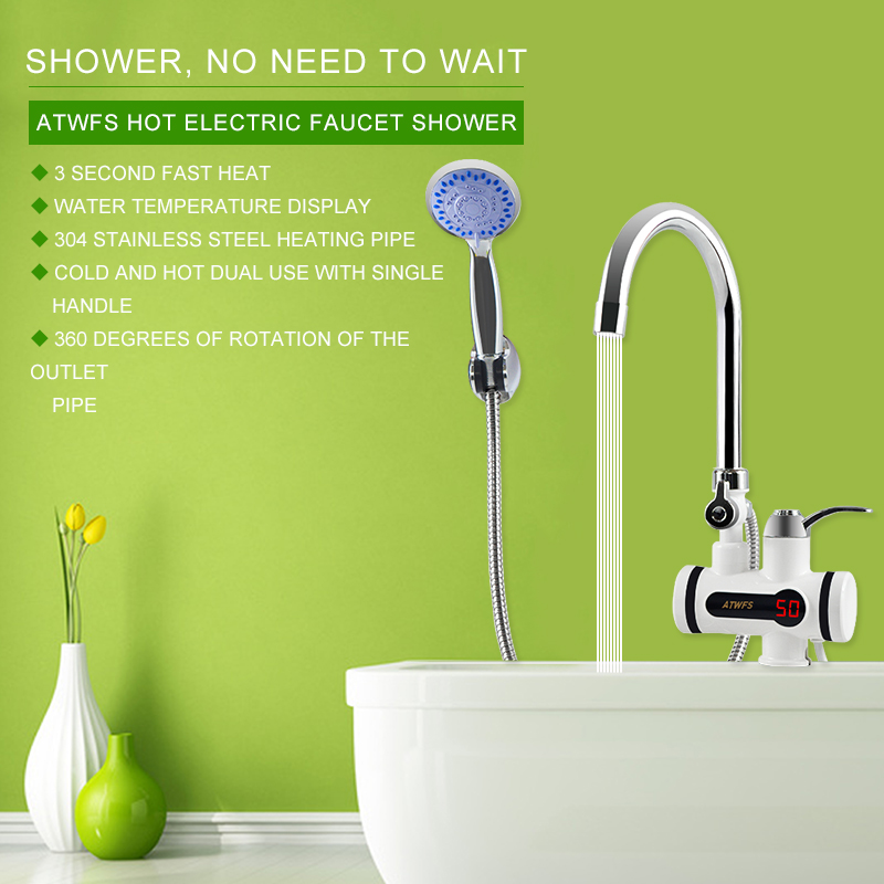ATWFS 3000W Tankless 온수기 수도꼭지  - Home Improvement K&B Construction 리뷰 및 가격