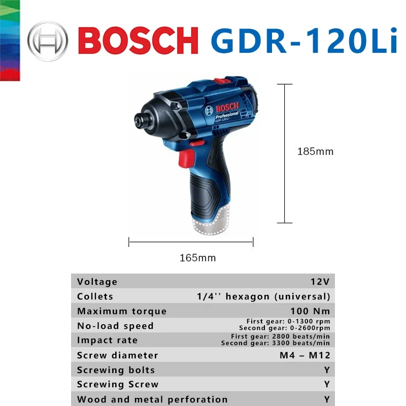 보쉬 오리지널 GDR 120-LI 충전식 무선 임팩트  - Power Drill Cordless 리뷰 및 가격